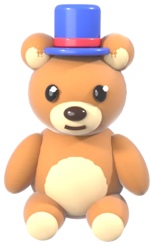 Teddy with a top hat